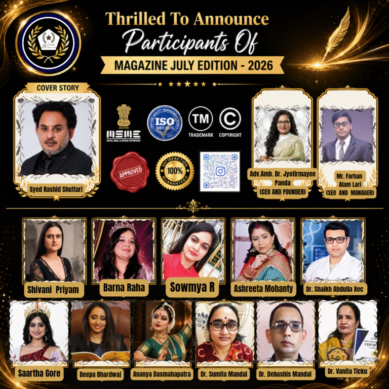JJ Crowns July 2026 Global Special Edition showcasing transformational leadership, entrepreneurship, innovation and global excellence.