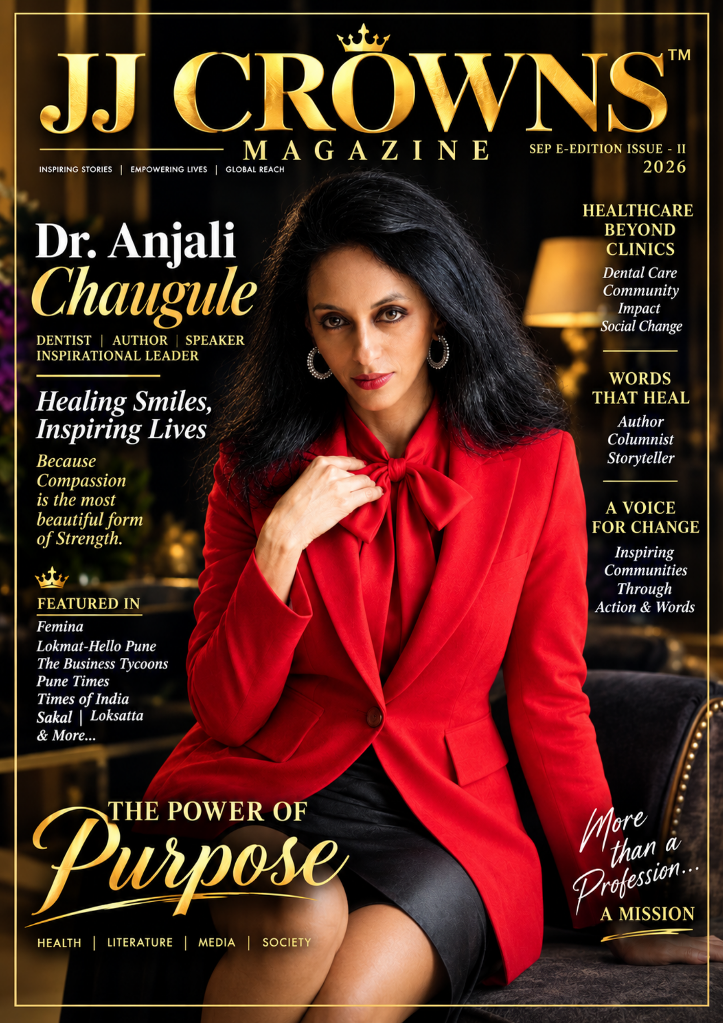 JJ Crowns September 2026 Global Special Edition | Dr. Anjali Chaugule Cover Feature